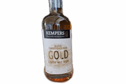 Flasche Gold Traditionslikör (Rum/Vanille) 0,5l