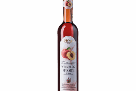 Flasche Weinberg-Pfirsich Likör 0,5l