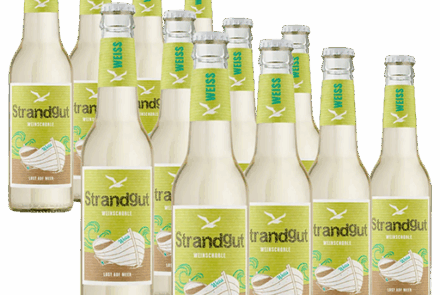 Karton Strandgut Weinschorle weiß 12x 0,275l