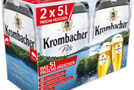 2x 5l Fass Krombacher Pils Frische-Fässchen