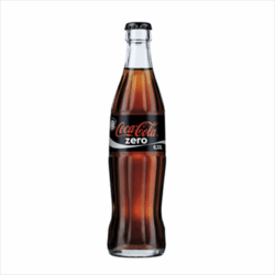 Flasche Coca-Cola Zero 0,33
