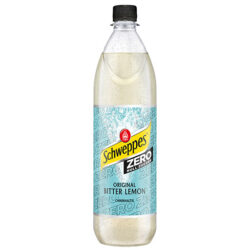 Flasche Schweppes Bitter Lemon Zero 1,0
