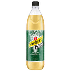 Flasche Schweppes Ginger Ale Zero 1,0