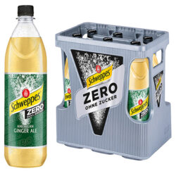 Kasten Schweppes Ginger Ale Zero 6/1,0