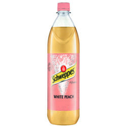 Flasche Schweppes White Peach 1,0 PET
