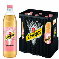 Kasten Schweppes White Peach 6/1,0 PET