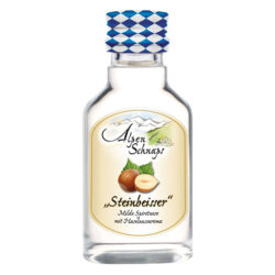 Flasche Alpenschnaps Haselnuss 33% 0,02