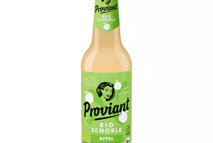 Flasche Proviant Apfelschorle trüb Bio 0,33