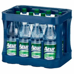 Kasten Azur Mineralwasser Medium 12/1,0 PET