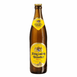 Flasche König Ludwig Weissbier naturtrüb 0,5
