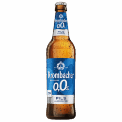 Flasche Krombacher 0,0% Pils 0,5